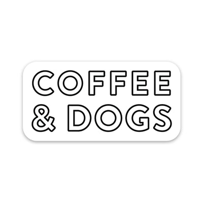 Dogs and Coffee Sticker