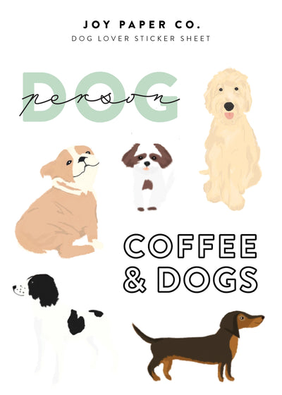 Dog Lovers Sticker Sheet