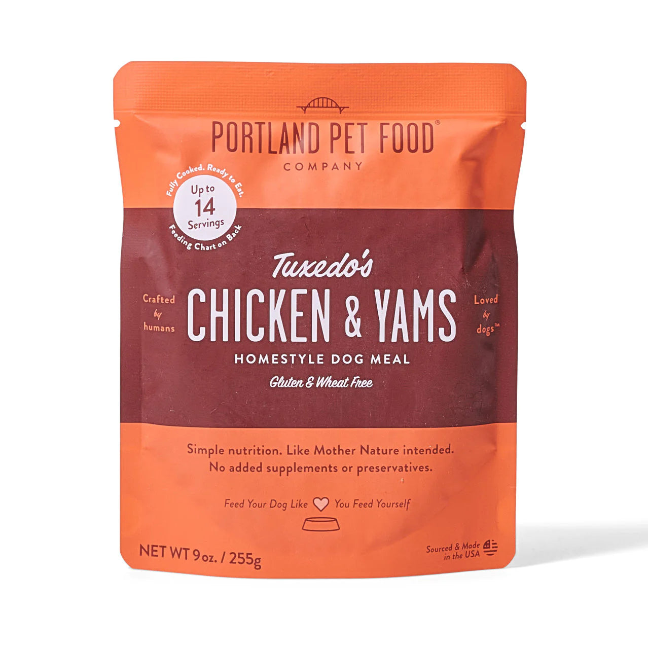 Tuxedo's Chicken & Yams Dog Meal 9oz