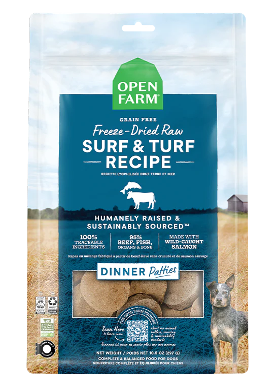 Open Farm Freeze Dried Surf & Turf Patties 10.5oz