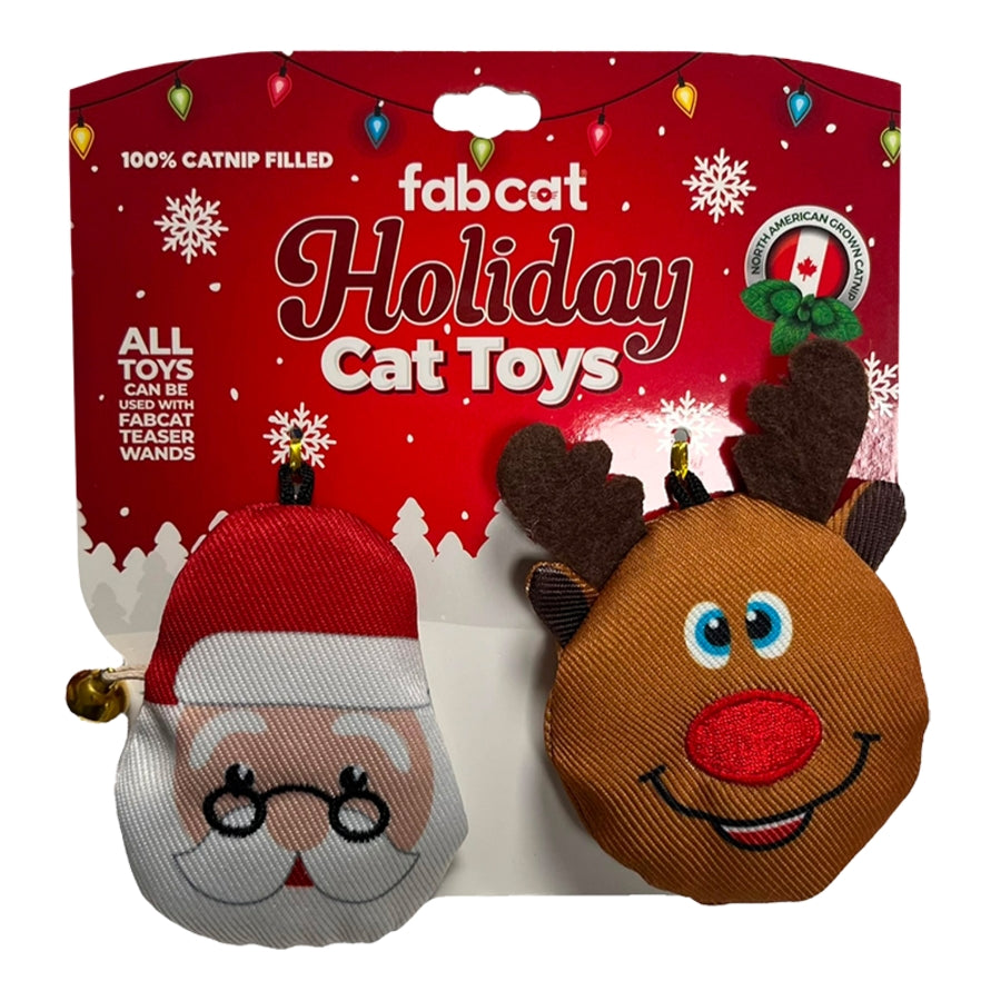 Fabcat Santa Reindeer 2pk