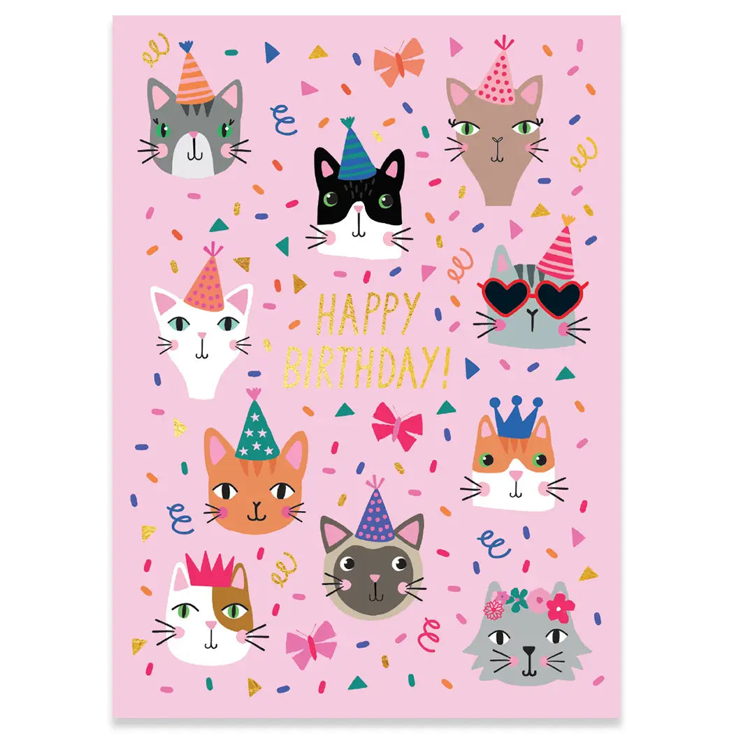 Happy Birthday Cat Card