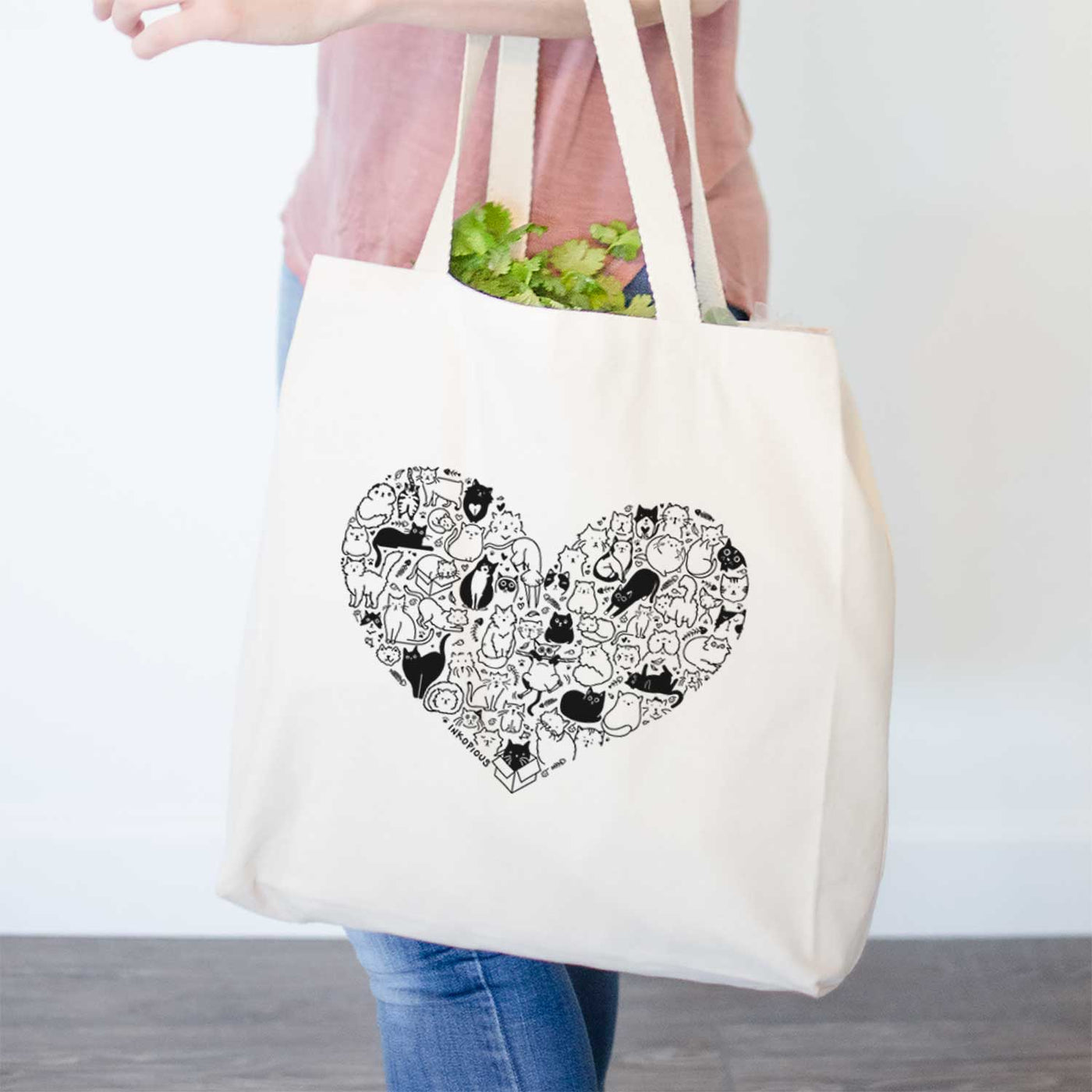 Heart Full of Cats Tote Bag