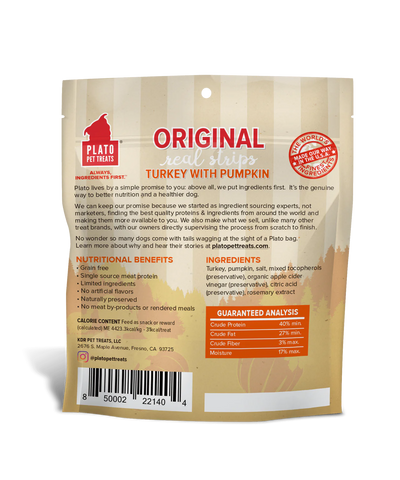 Plato Turkey Pumpkin Strips 3oz