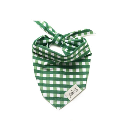 Green Checked Bandana