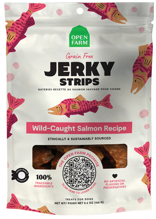 Open Farm Wild - Caught Salmon Strips 5.6oz