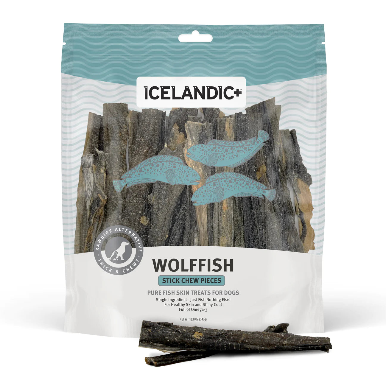 Wolf Fish Stick Chew Pieces 12oz