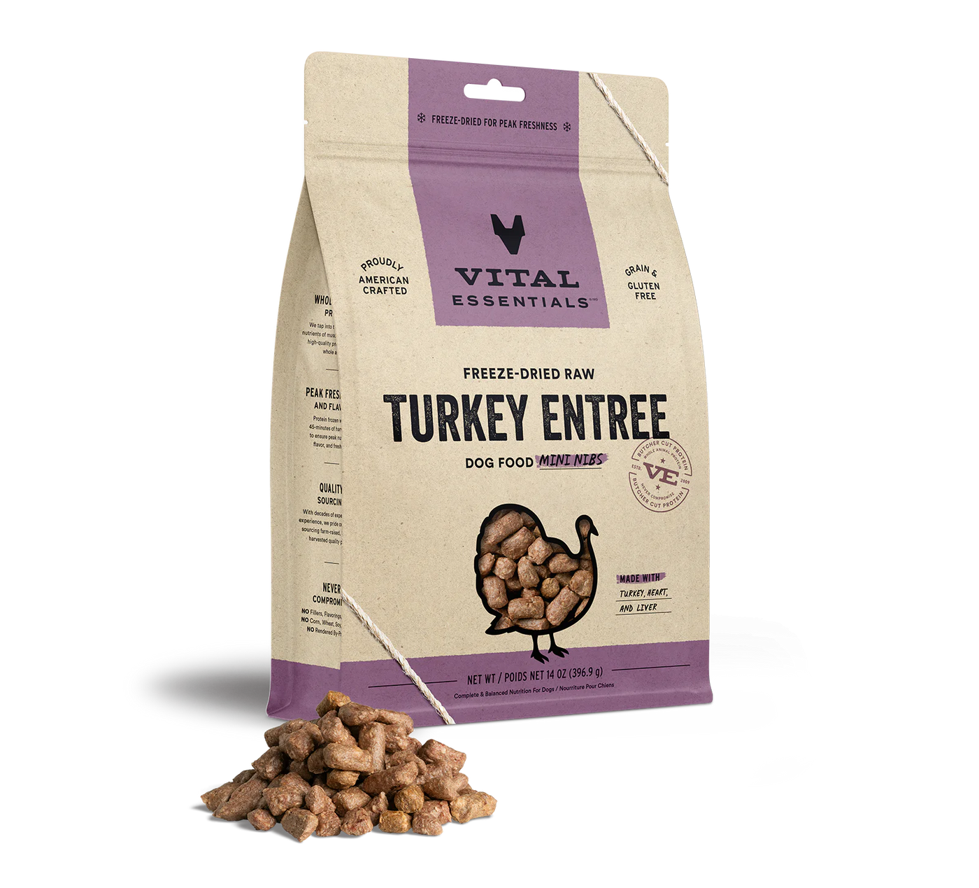 Vital Essentials Turkey Nibs 14oz