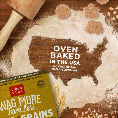 Wag More Bark Less Oats & Grains Biscuits Peanut Butter