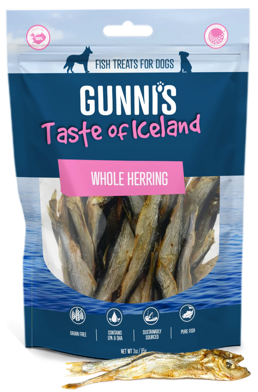 Gunni's Whole Herring 3oz