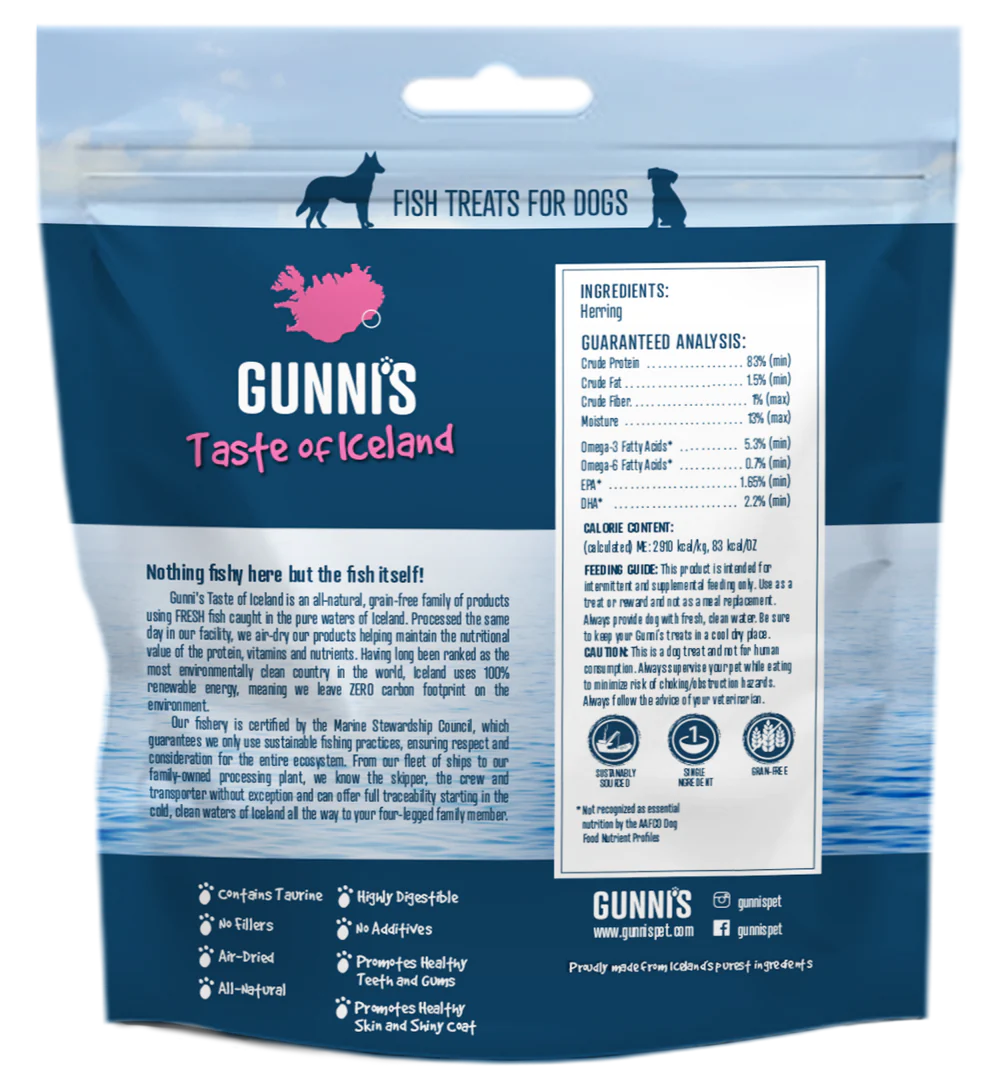 Gunni's Whole Herring 3oz