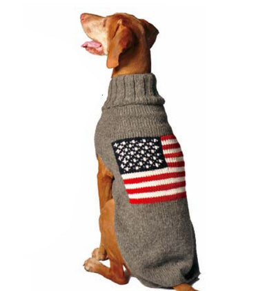 Chilly Dog American Flag Sweater