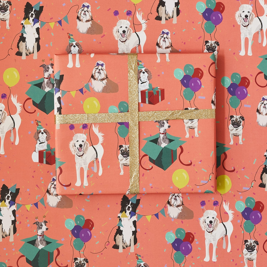 Dog Party Wrapping Paper