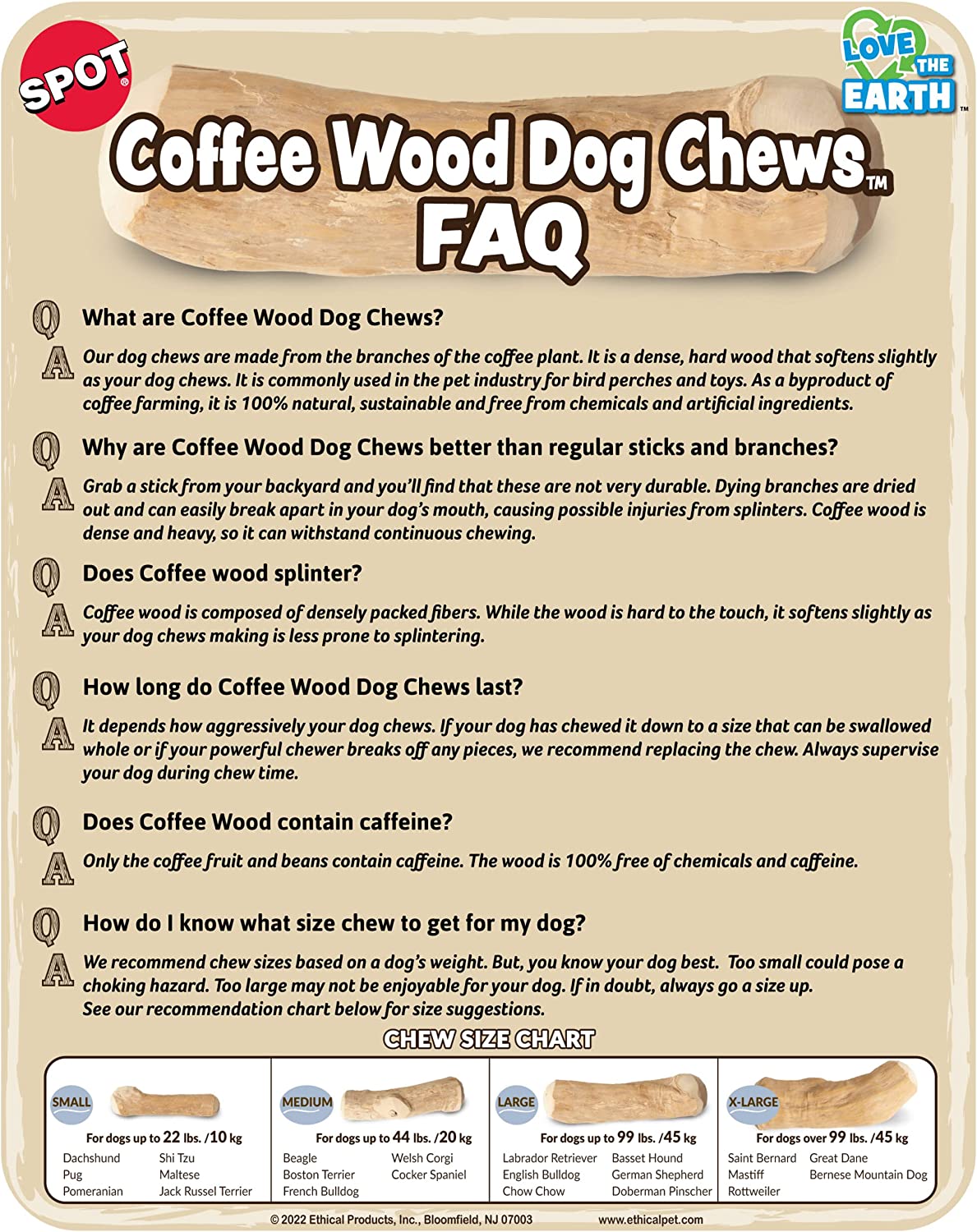 Coffee Wood Chew