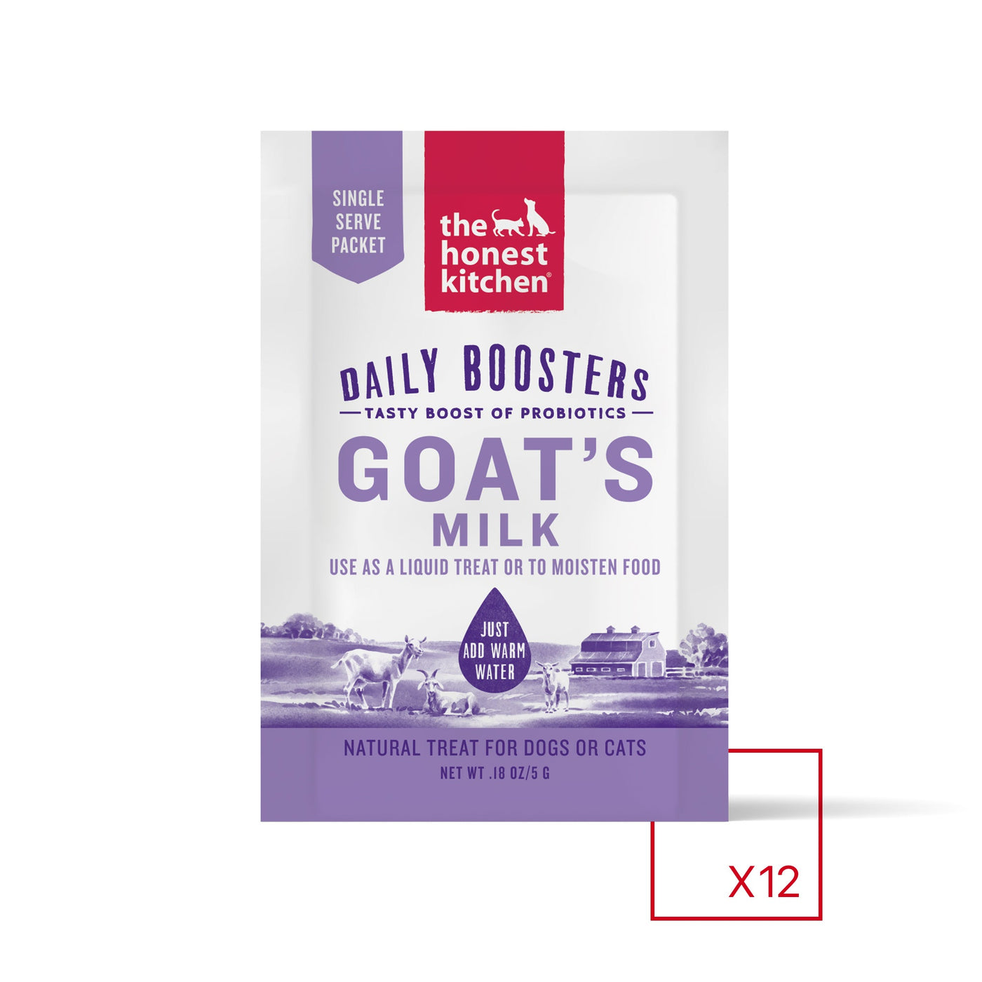 Honest Kitchen Goat's Milk for Dogs 2.12oz Pouch