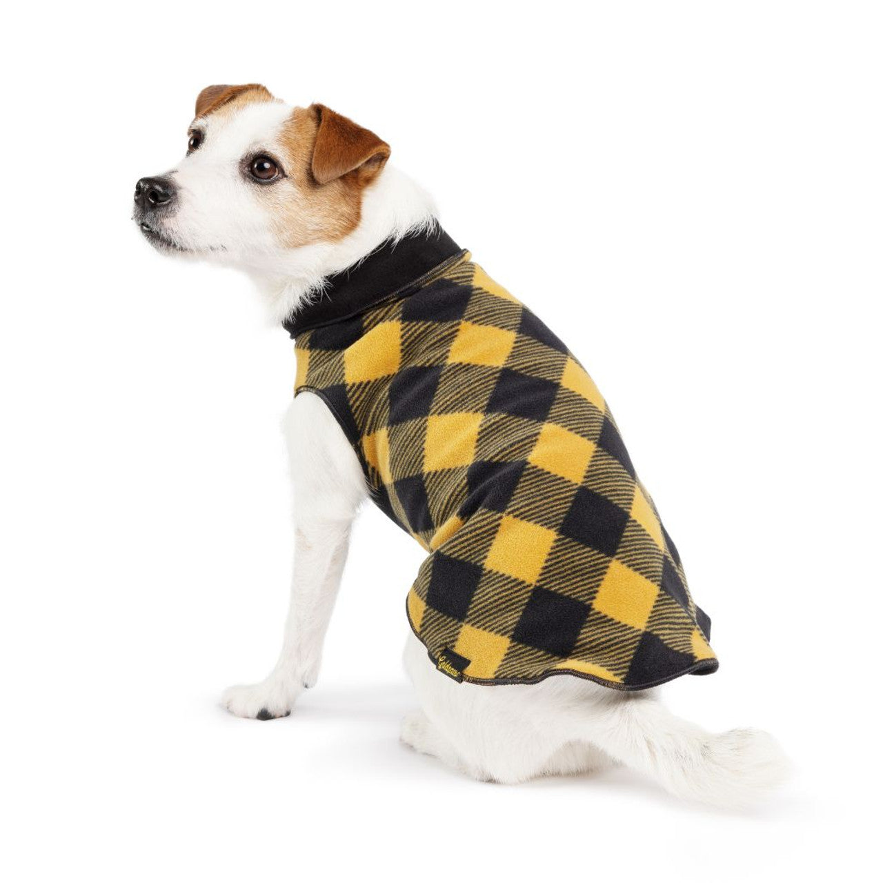 Gold Paw Gold Checker/Black Double Fleece