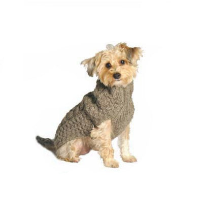 Chilly Dog Grey Cable Knit Sweater