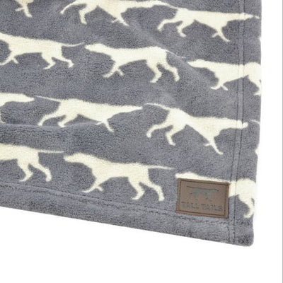 Grey Pointer Blanket 30x40