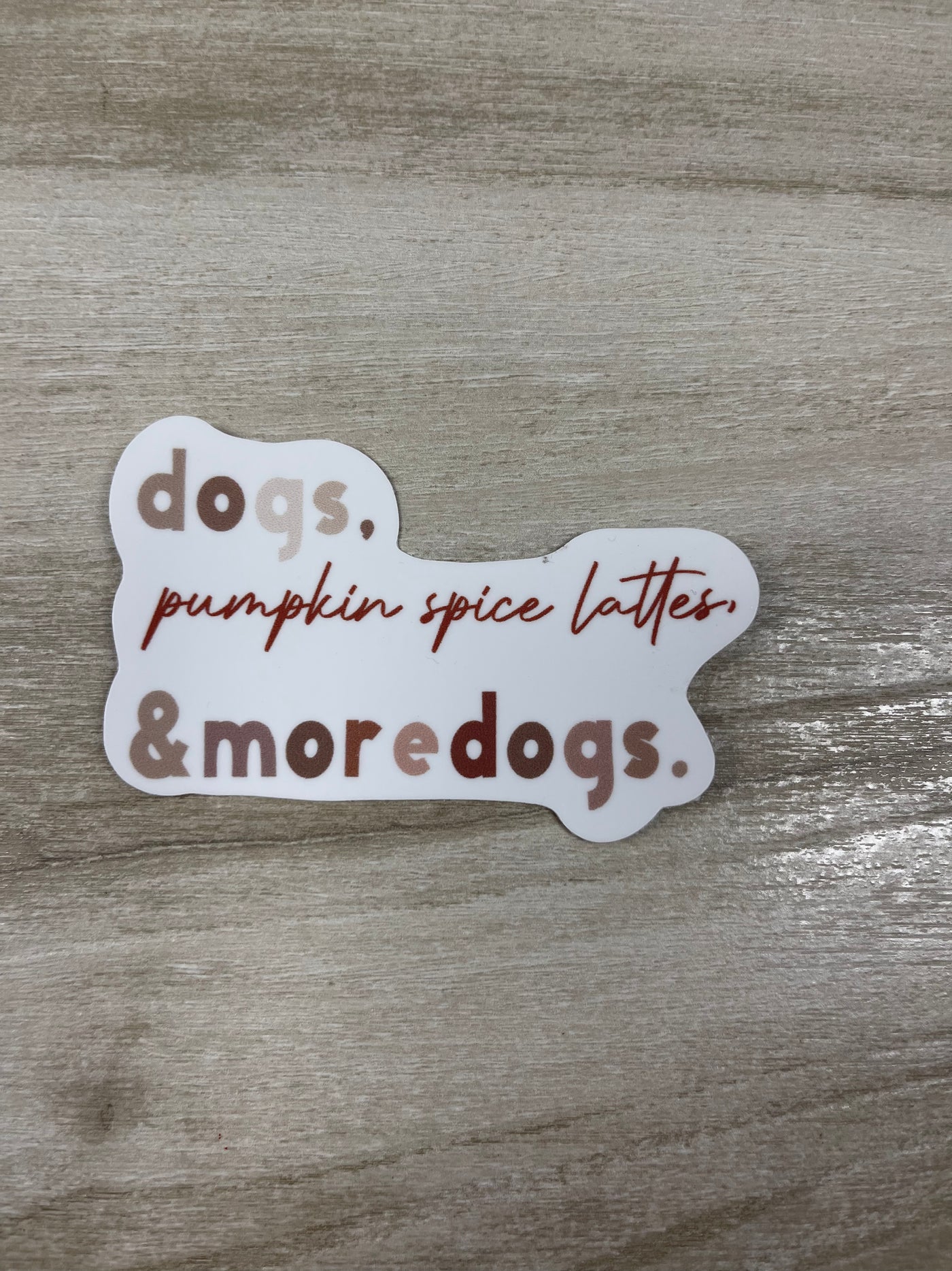 Dogs, Pumpkin Spice Lattes, and More Dogs Sticker