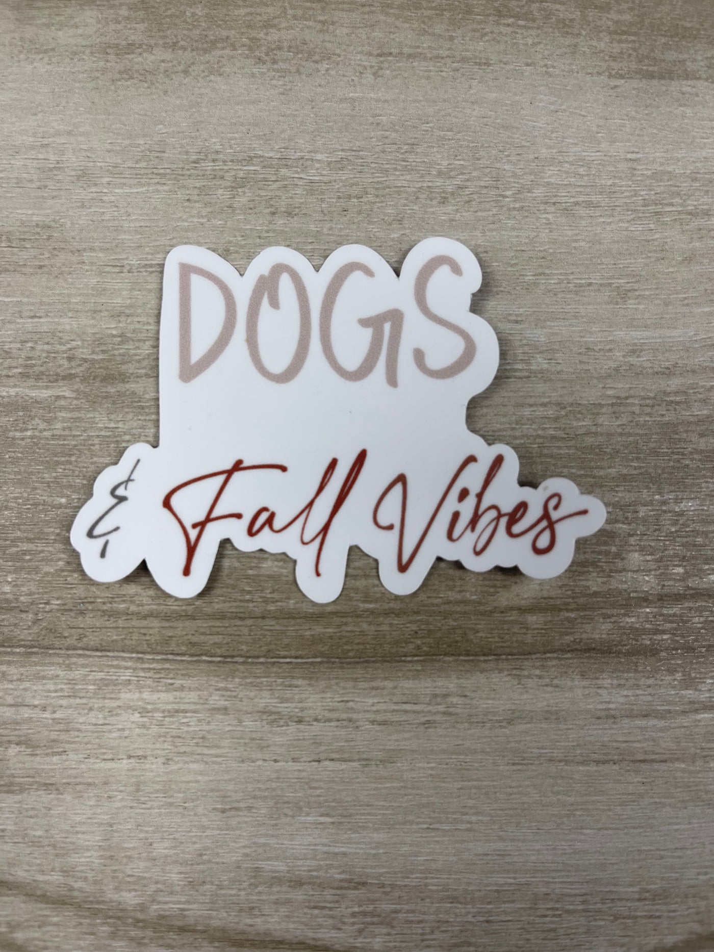 Dogs and Fall Vibes Sticker