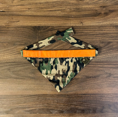 Dane Good Reversible Camo Neon Orange Bandana