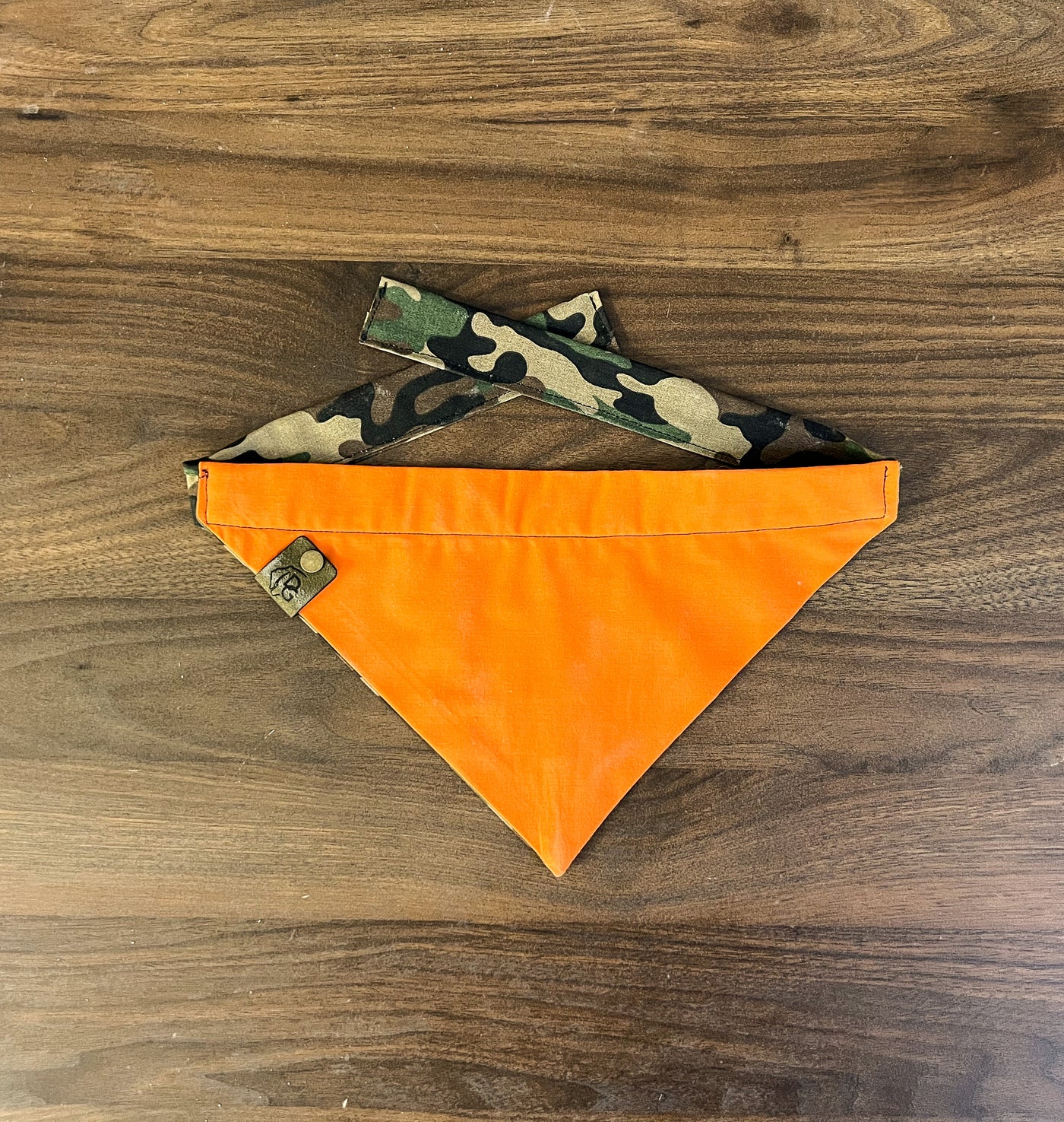 Dane Good Reversible Camo Neon Orange Bandana