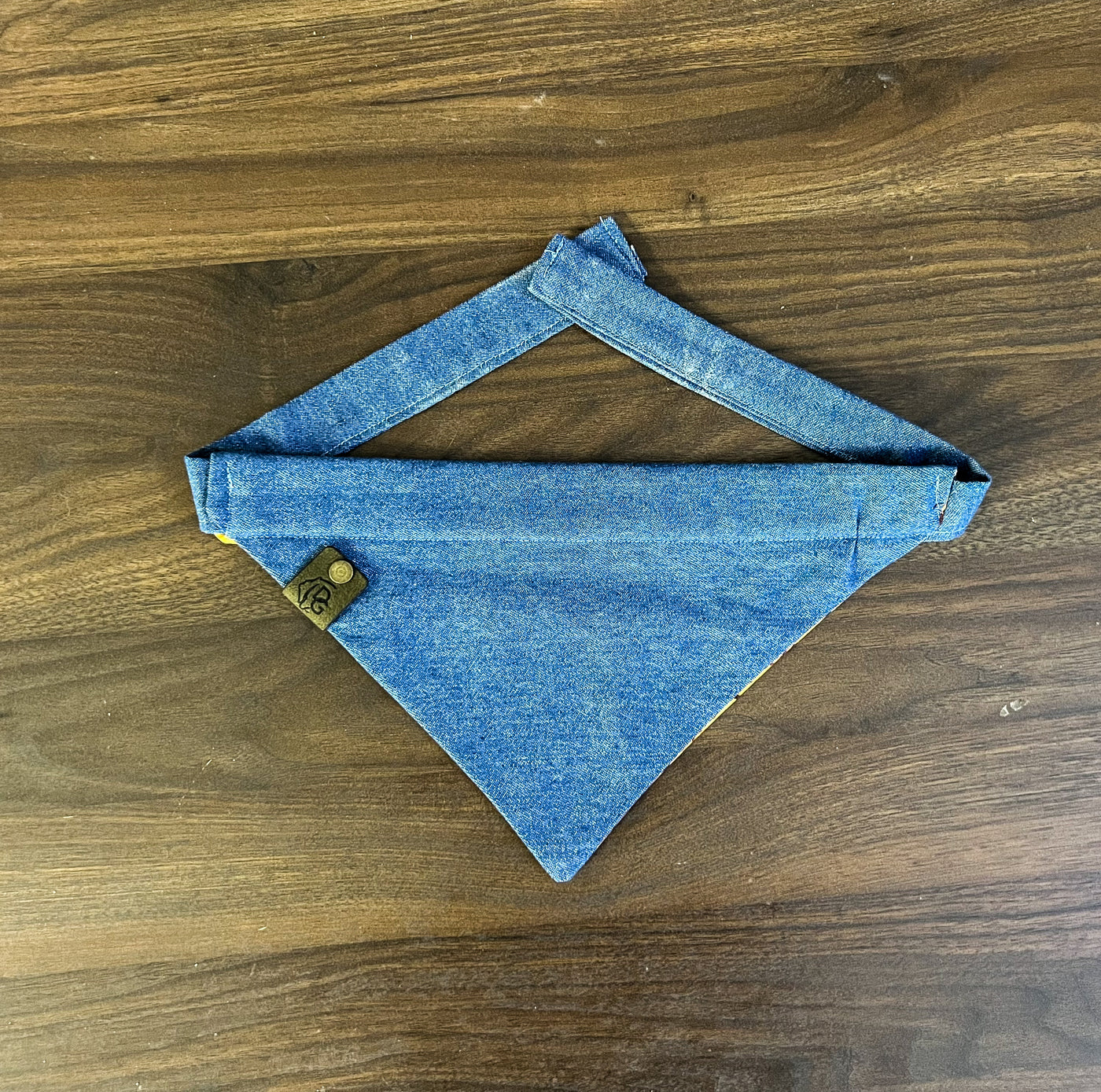 Dane Good Reversible Sunflower Denim Bandana