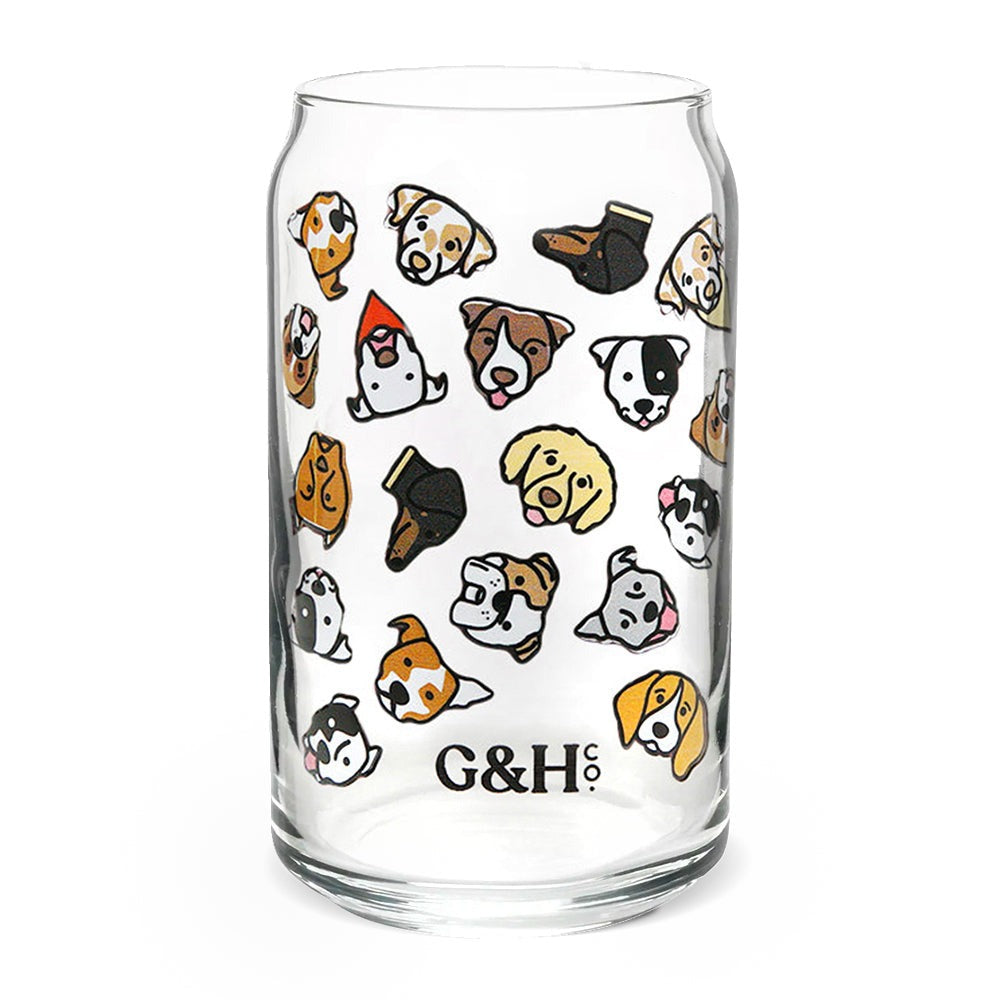 Grounds & Hounds Must Love Dogs Cold Brew Glass