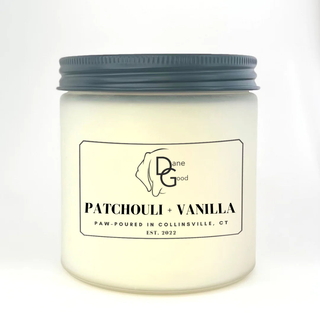 Dane Good Patchouli and Vanilla 16oz Candle