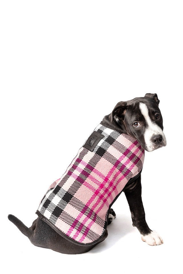 Chilly Dog Pink Plaid Coat