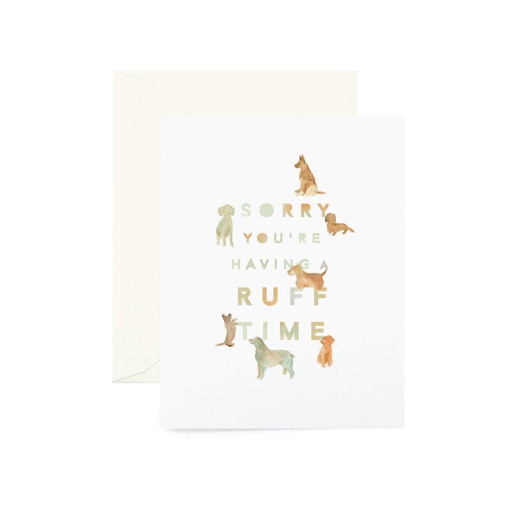 Ruff Time Greeting Card