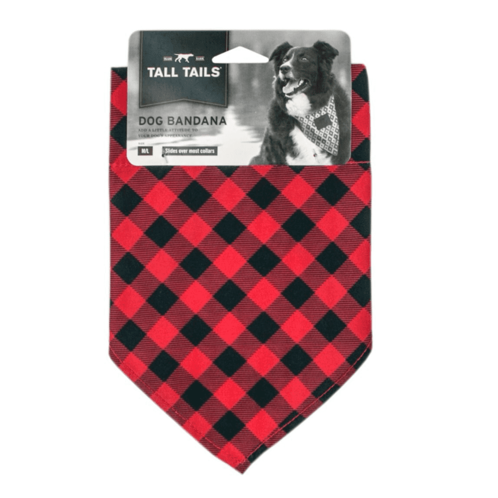 Tall Tails Hunter Plaid Bandana