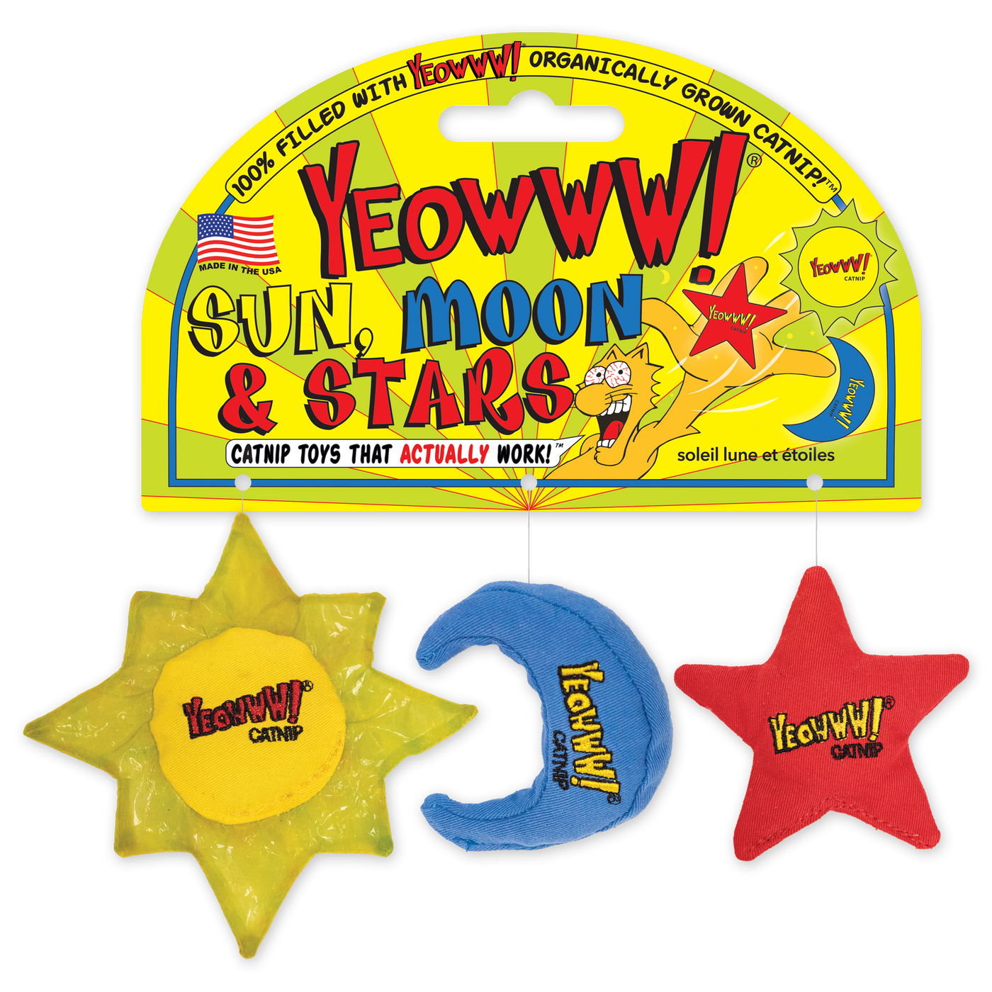 Yeowww! Sun, Moon & Stars Catnip Toy