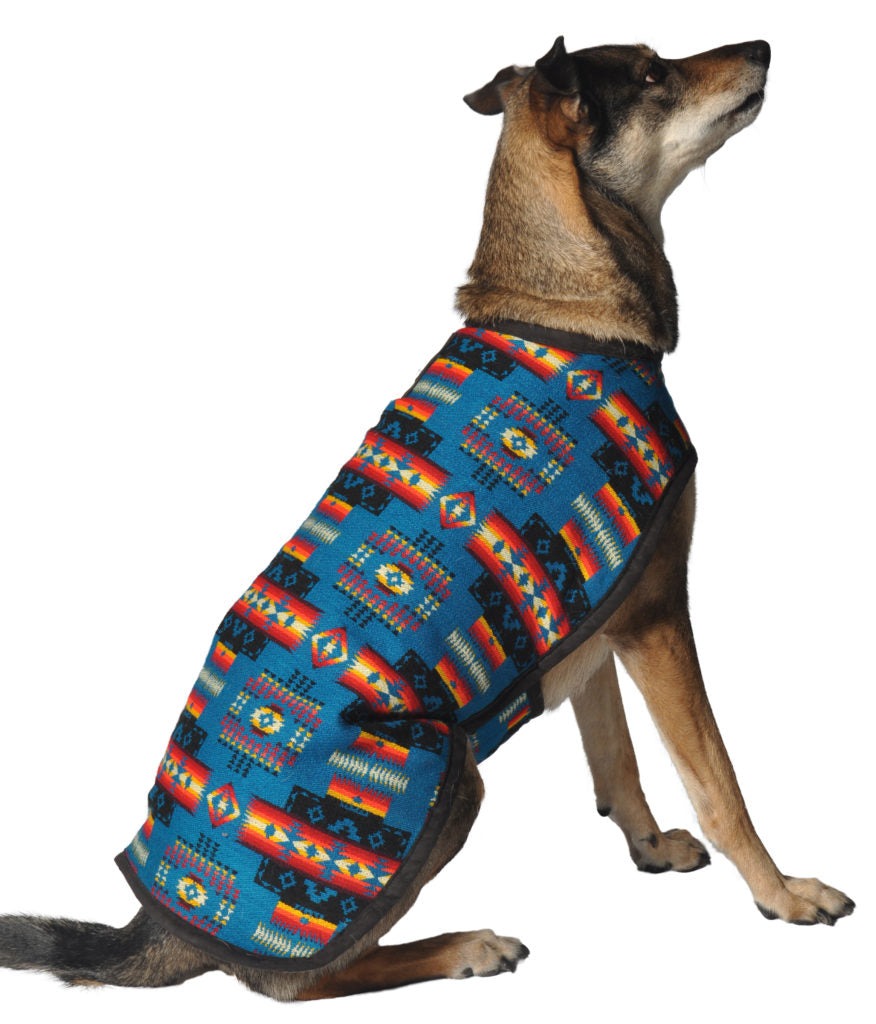 Chilly Dog Turquoise Southwest Coat