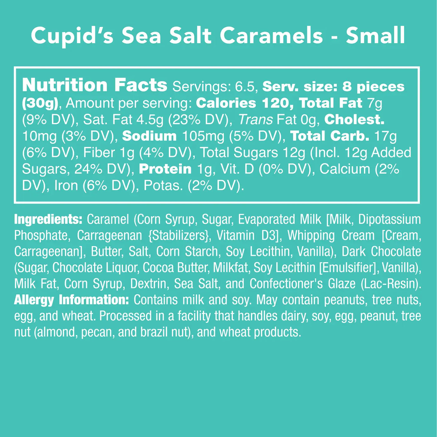 Cupid's Sea Salt Caramels