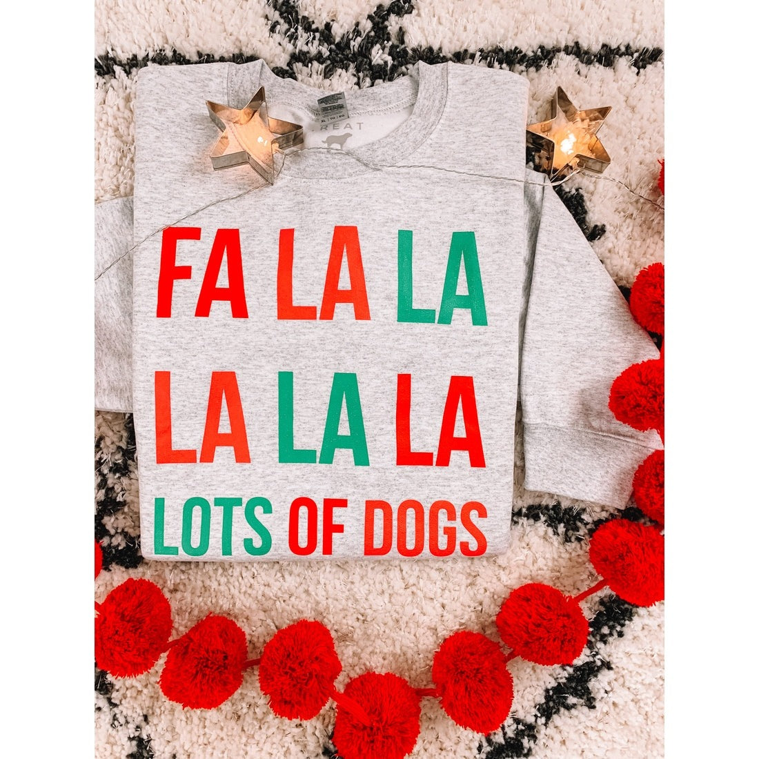 Fa La La Lots Of Dogs Sweatshirt