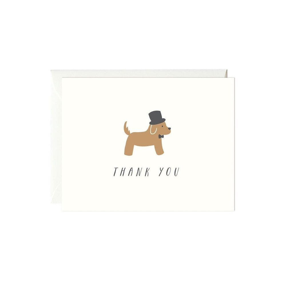 Distinguished Dog Thank You Card