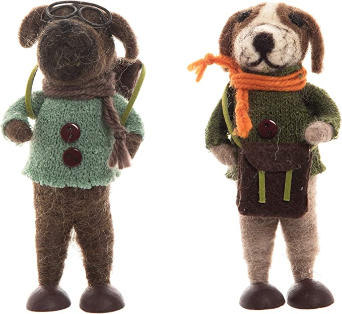 Wool School Dog Ornament